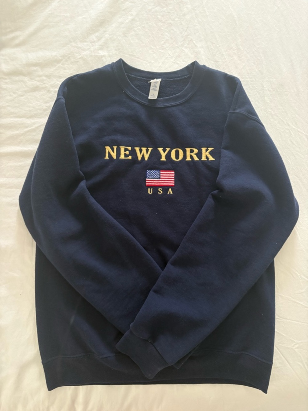 Vintagey New York Embroided crewneck